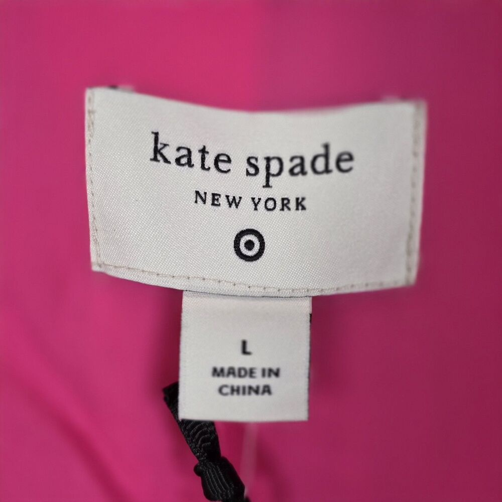 Kate Spade Women's Large Pink- Red Floral Linen Blazer - Picture 3 of 12